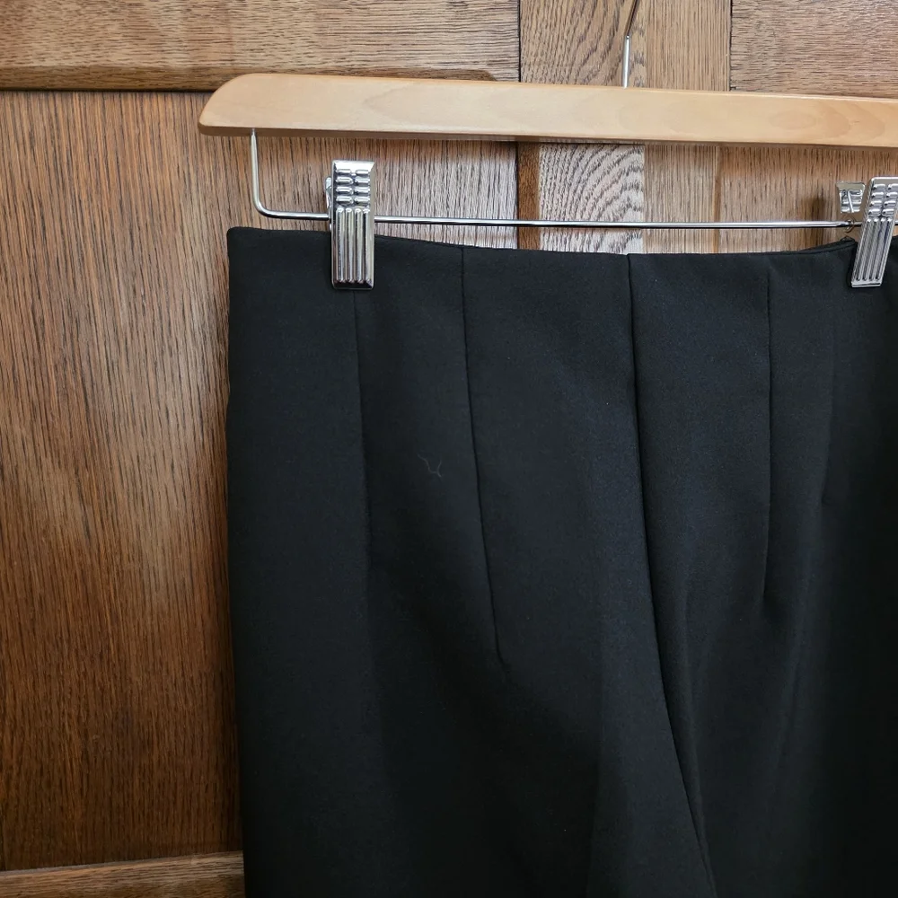 ZARA | Black Boot Cut High Waist Dress Pants - Women's Small - Picture 5 of 7